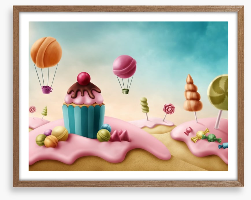 Candyland cupcake