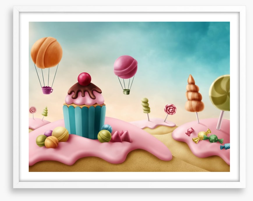 Candyland cupcake