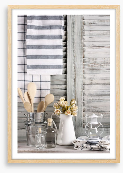Rustic kitchen still life