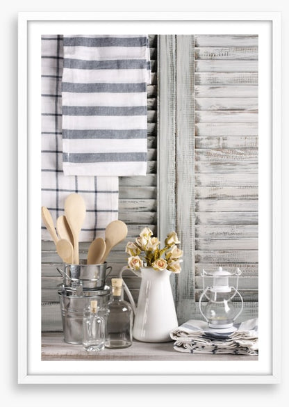 Rustic kitchen still life