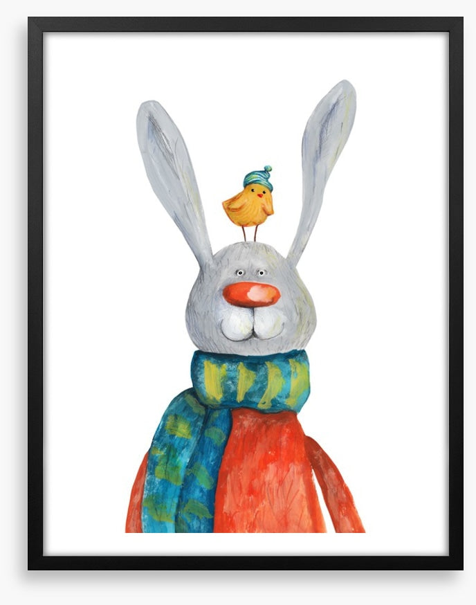 Rabbit and chick