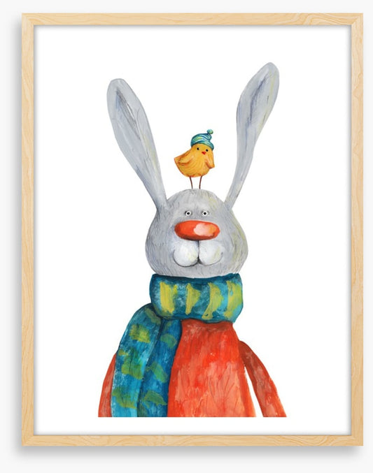 Rabbit and chick