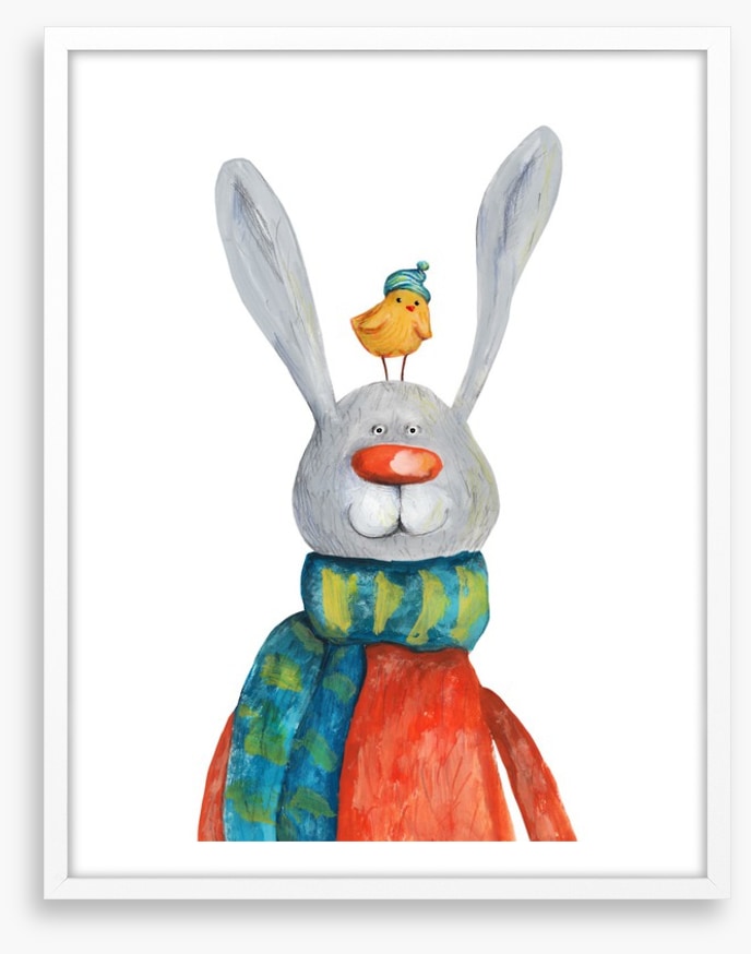 Rabbit and chick