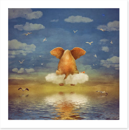 Elephant on the cloud