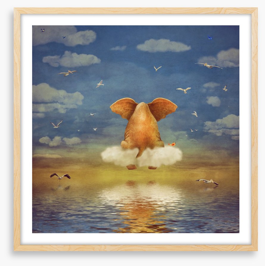 Elephant on the cloud