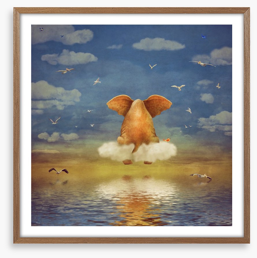 Elephant on the cloud