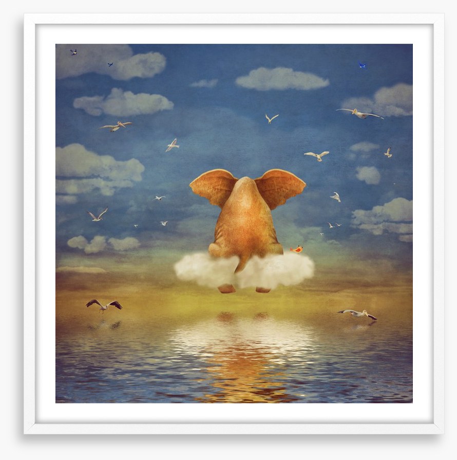 Elephant on the cloud