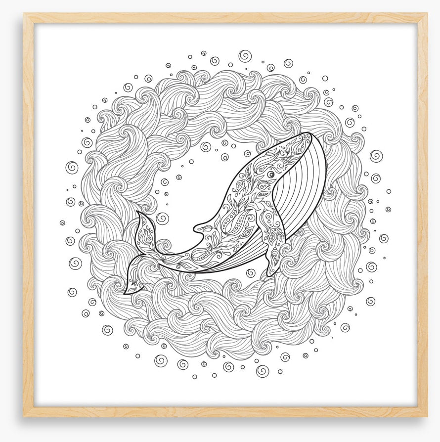 Colour me whale waves