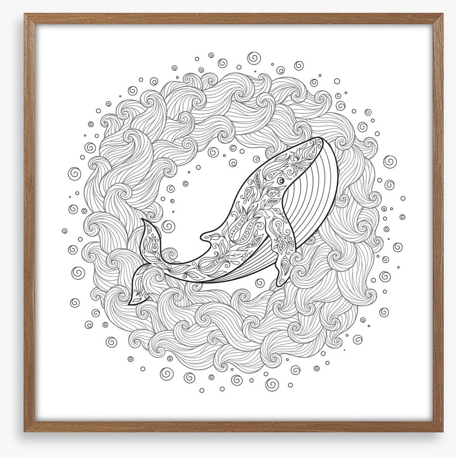 Colour me whale waves