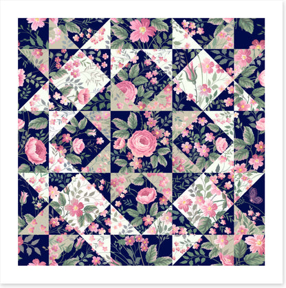 Rosy dusk patchwork