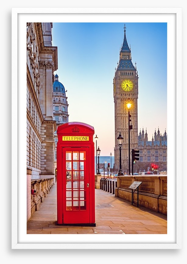 The phone box by Big Ben