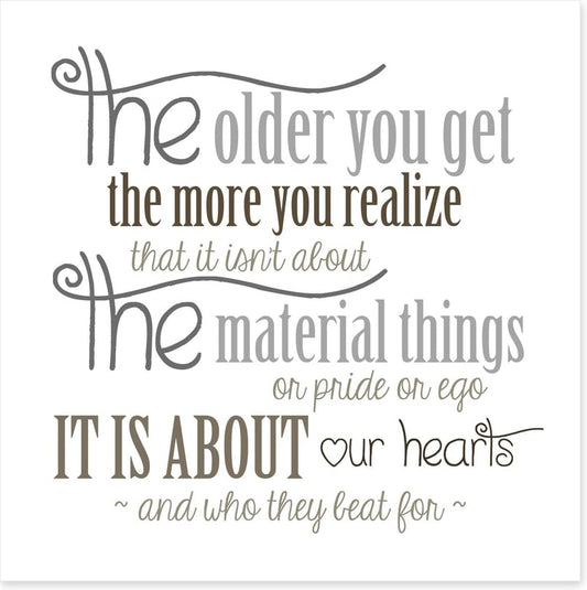 The older you get