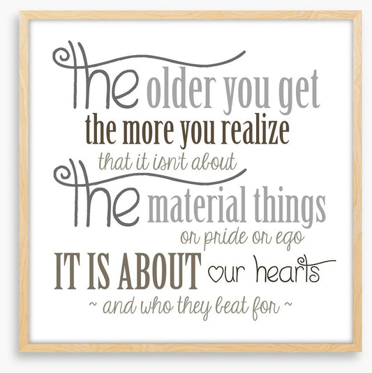 The older you get