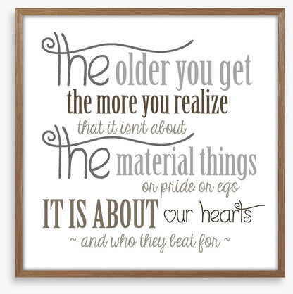The older you get
