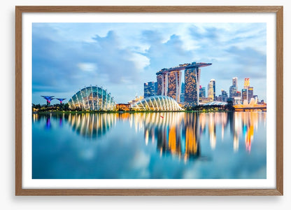 Singapore skyline reflections