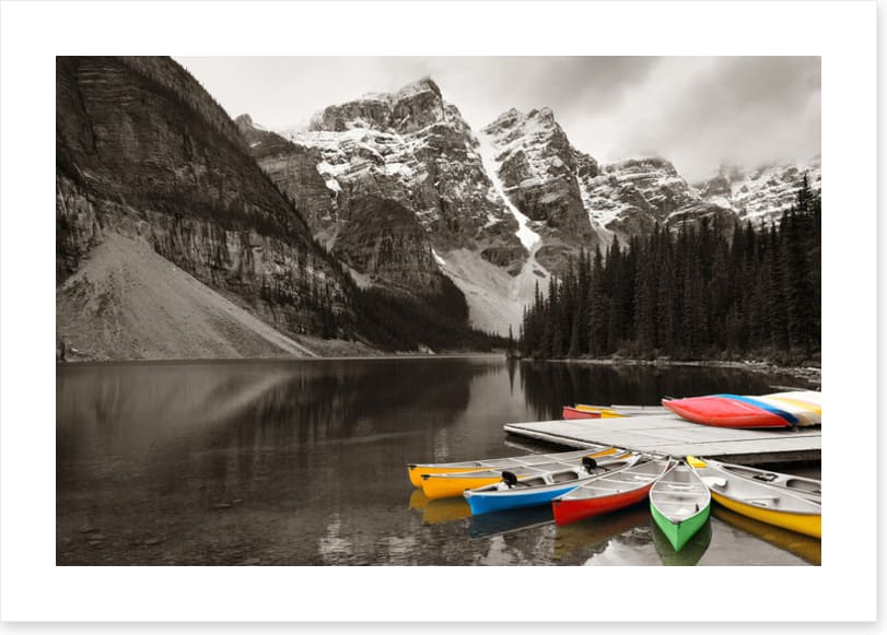 Canoe into colour