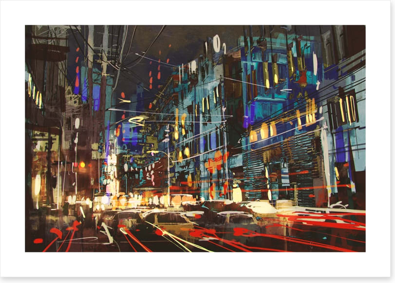 Lights passing by