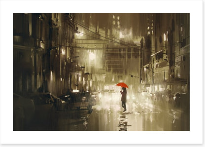 Red umbrella