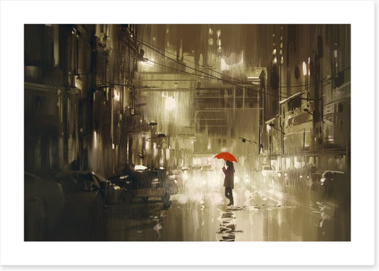 Red umbrella