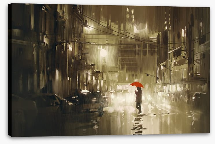Red umbrella
