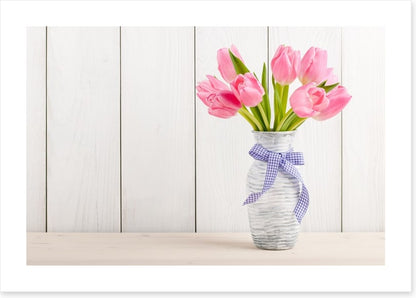 Tranquil pink tulips