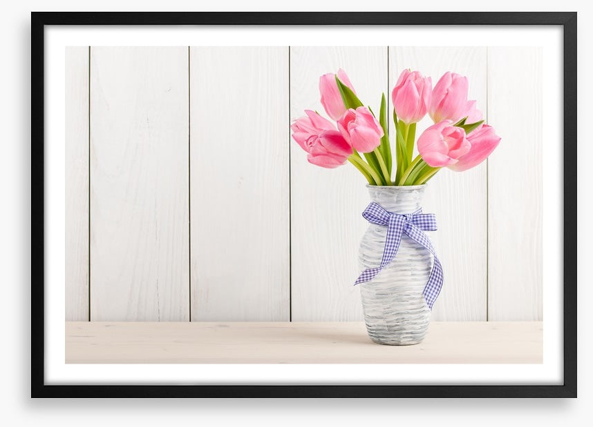 Tranquil pink tulips