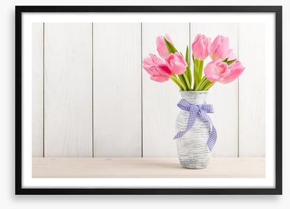 Tranquil pink tulips
