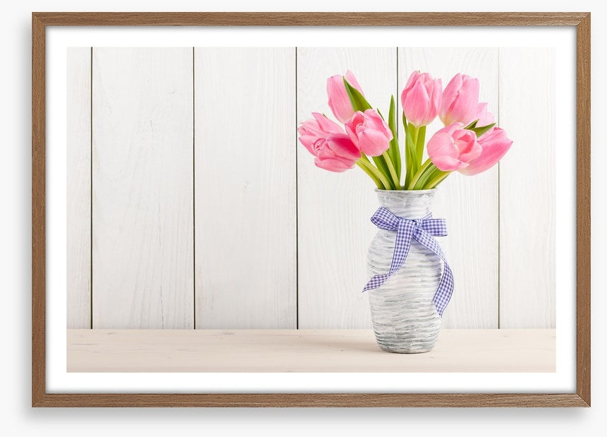 Tranquil pink tulips