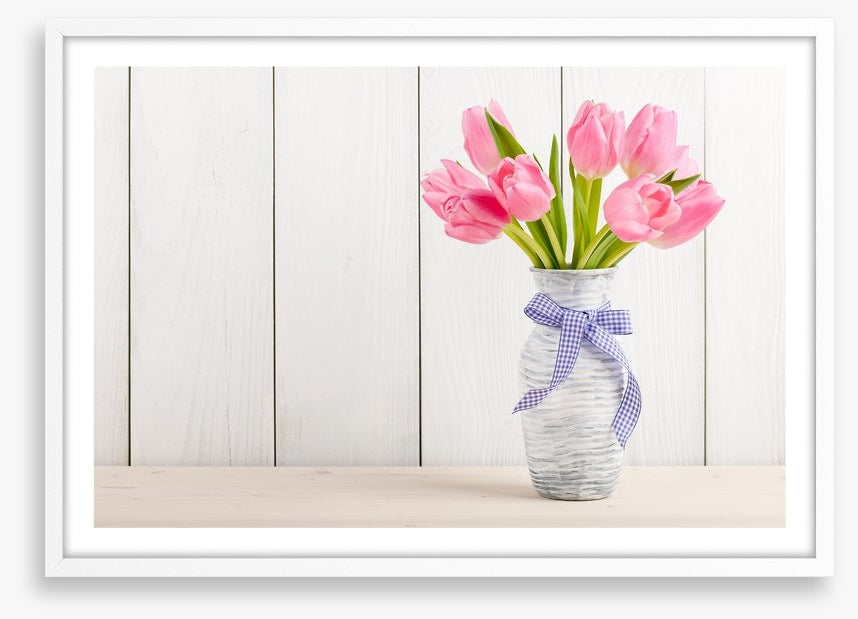 Tranquil pink tulips