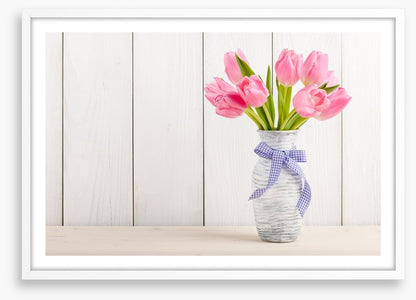 Tranquil pink tulips
