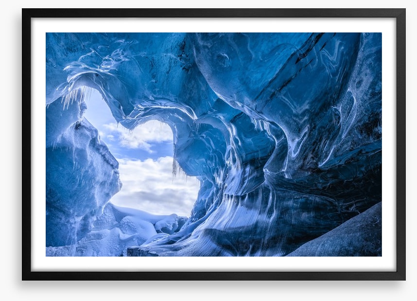In the icicle cave