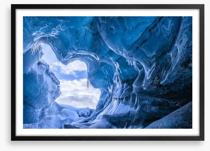 In the icicle cave