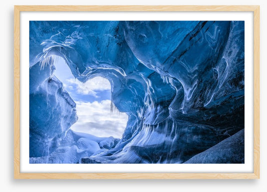 In the icicle cave