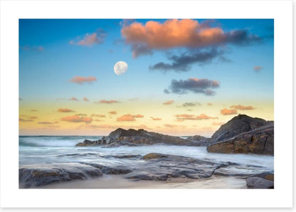 Moon over Cabarita beach