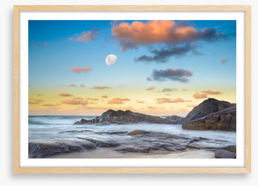 Moon over Cabarita beach