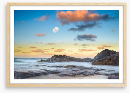 Moon over Cabarita beach