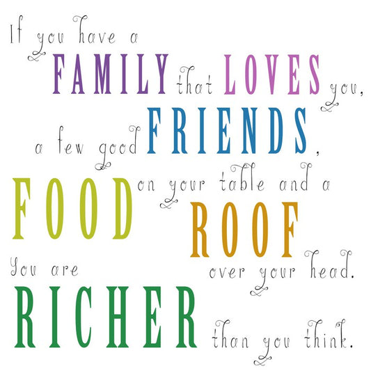 Richer than you think