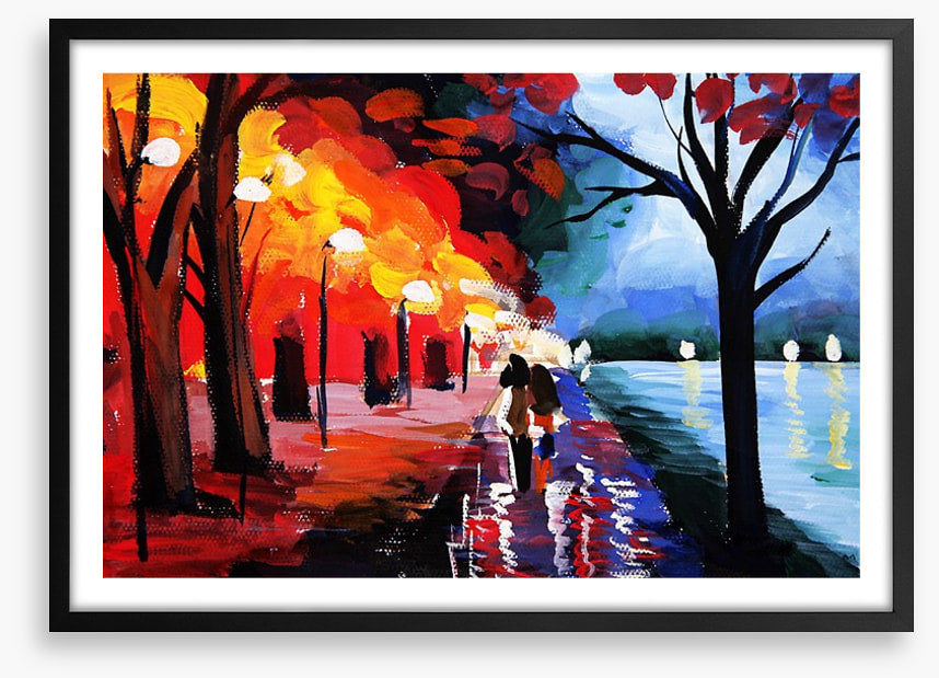 Lovers by the lake