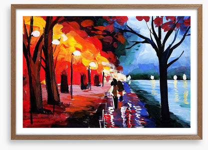 Lovers by the lake