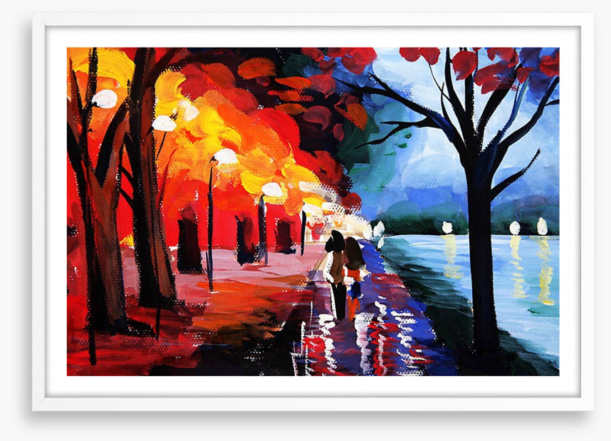 Lovers by the lake