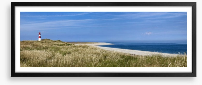 Lonely lighthouse panorama