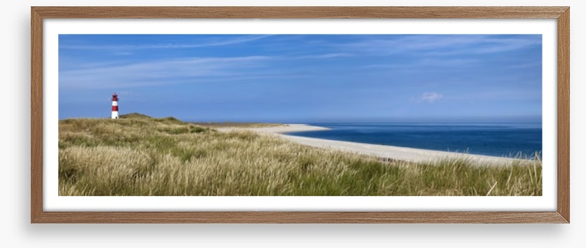 Lonely lighthouse panorama