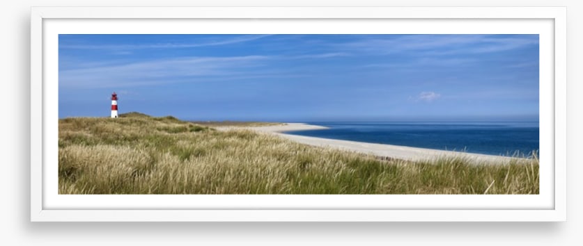 Lonely lighthouse panorama