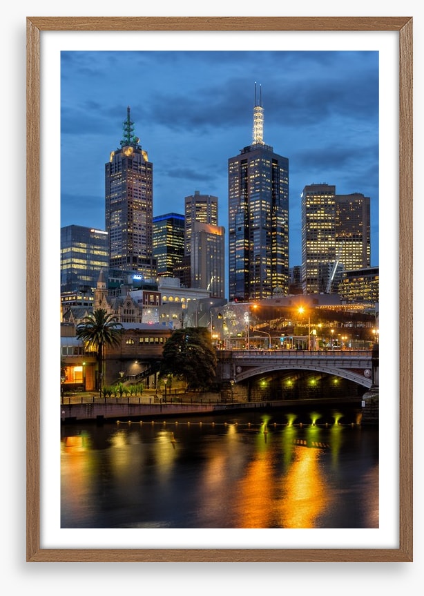 Melbourne city twilight