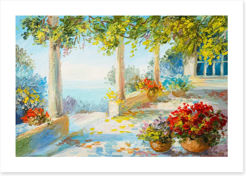 Terrace near the sea