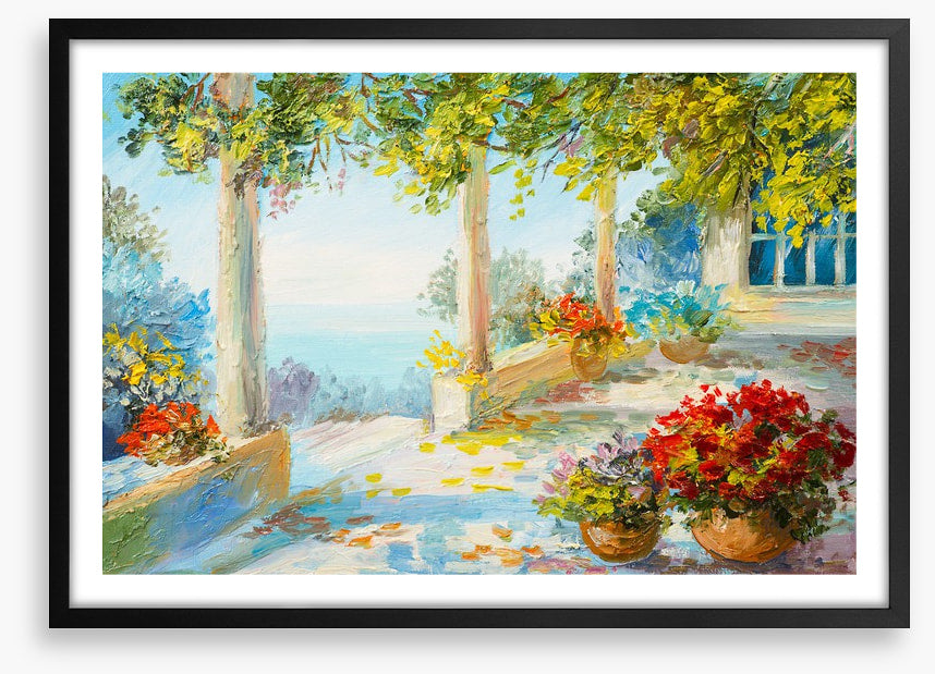 Terrace near the sea