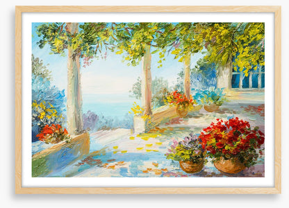 Terrace near the sea