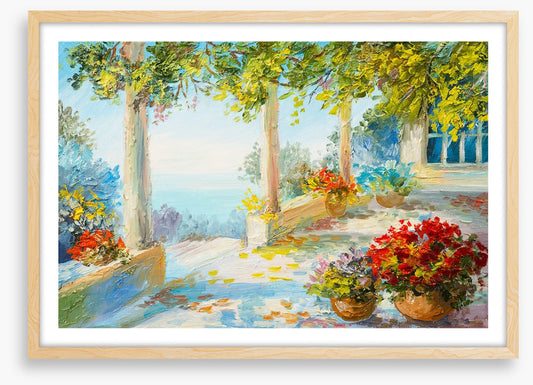 Terrace near the sea