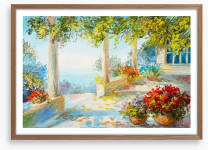 Terrace near the sea