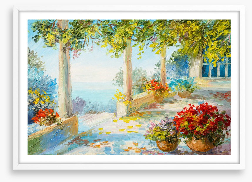 Terrace near the sea